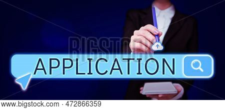 Handwriting Text Application. Business Concept An Order For Something Formal And Usually Written For