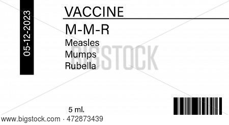 Measles Mumps Rubella (mmr) Vaccine Label Design