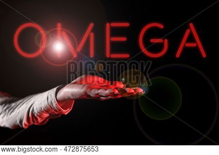 Text Showing Inspiration Omega. Word Written On Class Of Essential Fatty Acids Lower The Levels Of C
