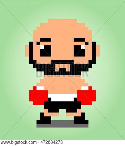 8 Bit Pixel Boxer Vector & Photo (Free Trial) | Bigstock