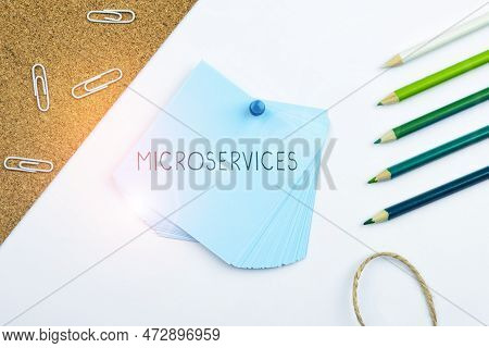 Handwriting Text Microservices. Business Idea Software Development Technique Building Single Functio