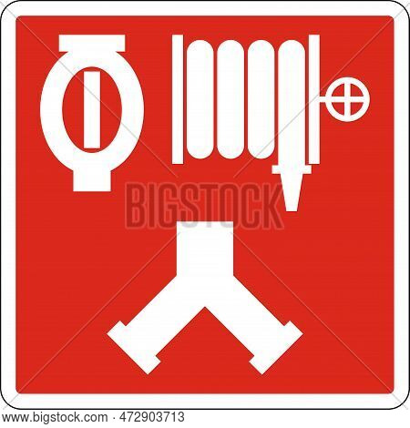 Symbol Automatic Sprinkler And Standpipe Connection Sign