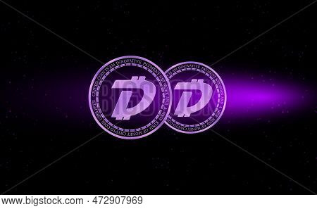 Abstract Futuristic Technology Background. Hud Circle Element. Hi-tech Communication Concept.