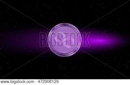 Abstract Futuristic Technology Background. Hud Circle Element. Hi-tech Communication Concept.