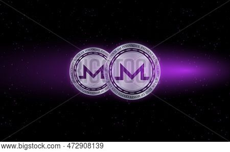 Abstract Futuristic Technology Background. Hud Circle Element. Hi-tech Communication Concept.