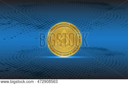 Abstract Futuristic Technology Background. Hud Circle Element. Hi-tech Communication Concept.