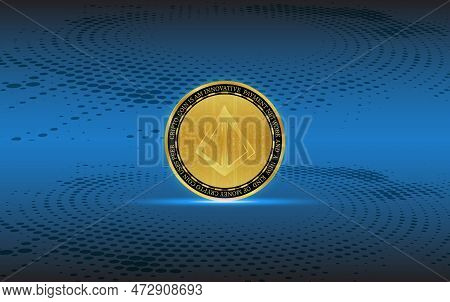 Abstract Futuristic Technology Background. Hud Circle Element. Hi-tech Communication Concept.