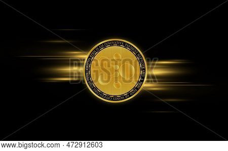 Image of aelf-elf virtual currency on a digital background. 3d illustration.