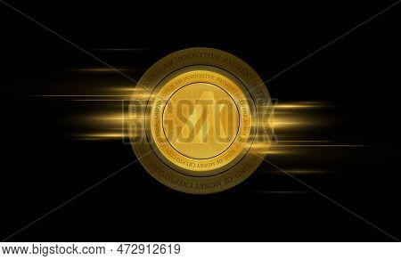 algorand-algo virtual currency images. 3d illustration. algo coin logo.