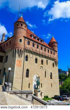 The Saint-maire Castle In Lausanne In Switzerland
