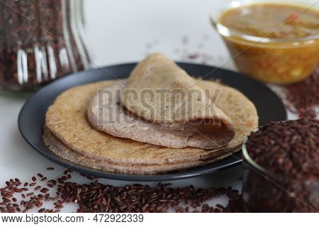 Soft Spongy Pancakes Made Of A Fermented Batter Of Poongar Rice And Lentils. Poongar Rice Soft Dosa 