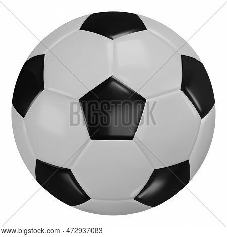 Isolated Soccer Ball Ralistic Illustration. Soccer Ball Vector