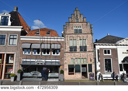 Edam, The Netherlands. February 2023. The Traditional Village Of Edam In Holland.