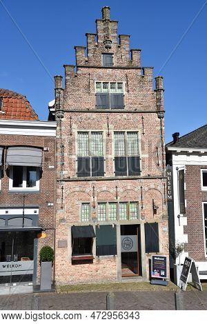 Edam, The Netherlands. February 2023. The Traditional Village Of Edam In Holland.
