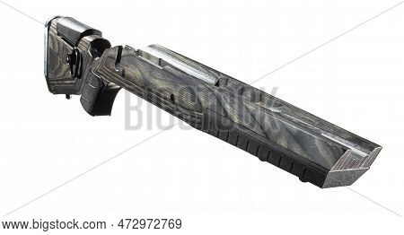 Improved Bolt Action Rifle Stock Isoilated On White