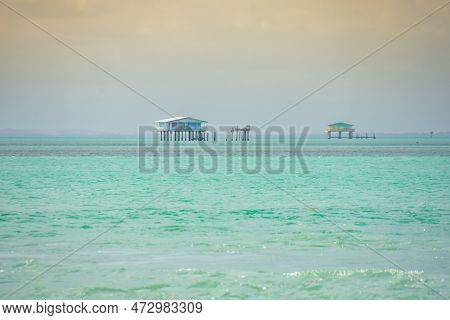 View Of Part Of Key Biscane Bay Near Miami Florida