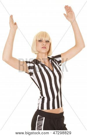 女性金髪 Ref タッチダウン