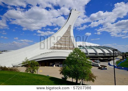 The Montreal Olympic Stadium and tower