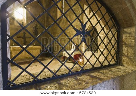 Chiesa medievale a Rodi i Cavalieri Templari storico vecchio