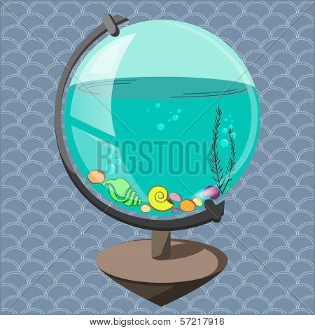 Aquarium in a globe