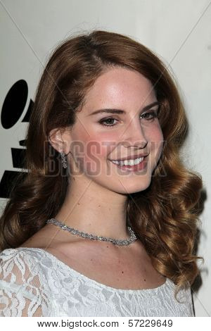 Lana Del Rey at the Producers & Engineers Wing Of The Recording Academy's 5th Annual GRAMMY Event, Village Recording Studios, Los Angeles, CA 02-08-12