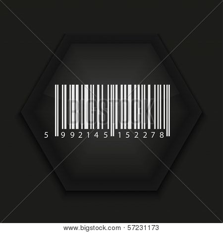 Vector creative icon on black background. Eps10