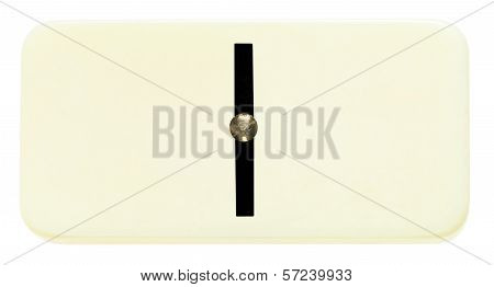 One Domino Tile On Isolated On White