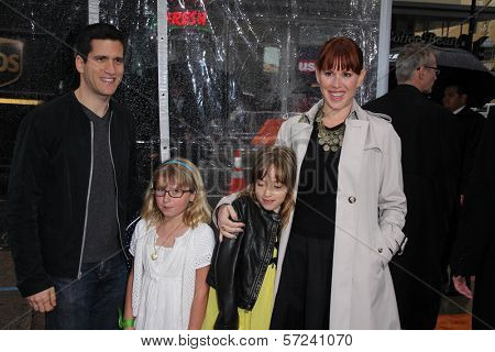 Molly Ringwald and family at the 