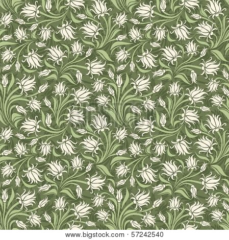 Seamless floral pattern. Vector illustration.
