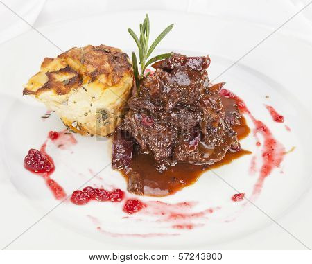 Venison Ragout With Potato Celeriac Mix