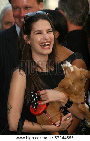 Cara Santa Maria at the induction ceremony for Bill Maher into the Hollywood Walk of Fame, Hollywood, CA. 09-14-10