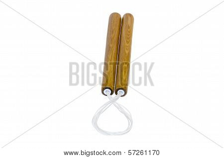 Nunchaku, Isolated On White Background