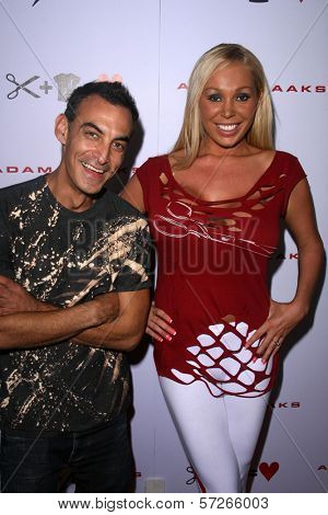Adam Saaks and Mary Carey  at the Adam Saaks Flagship Store Opening, Adam Saaks Store, Los Angeles, CA. 10-10-10