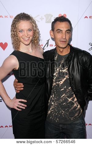 Sarah Leners and Adam Saaks at the Adam Saaks Flagship Store Opening, Adam Saaks Store, Los Angeles, CA. 10-10-10