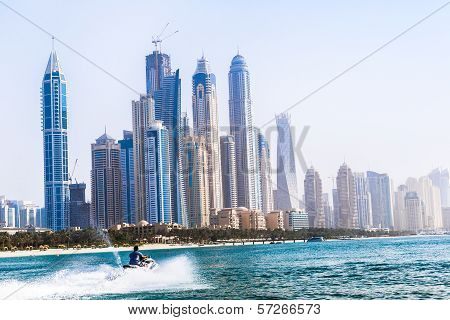 Dubai Marina Cityscape, Uae
