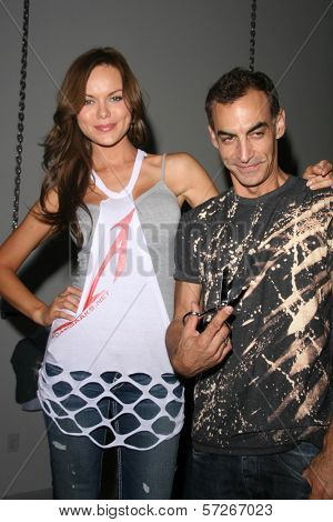 Anya Monzikova and Adam Saaks at the Adam Saaks Flagship Store Opening, Adam Saaks Store, Los Angeles, CA. 10-10-10