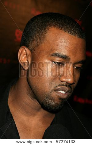 Kanye West at the Los Angeles Premiere of Kanye West's film debut 