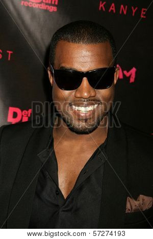 Kanye West at the Los Angeles Premiere of Kanye West's film debut 