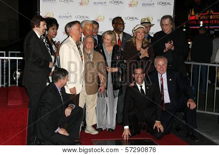 Roger Williams, Mickey Rooney, Jan Rooney, Diane Ladd, Jim Ladd and Bob Barker  at thr Hollywood Walk of Fame's 50th Birthday Bash,  Kodak Theater Grand Ballroom, Hollywood, CA. 11-03-10