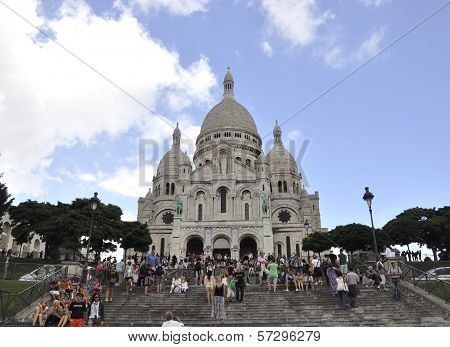 PARIS,FRANCE-AUGUST19-Basilica Sacre Coeur in Paris