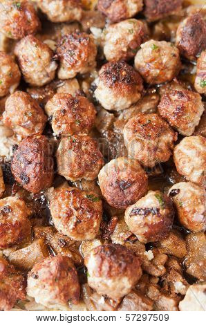 Meatballs with eggplant
