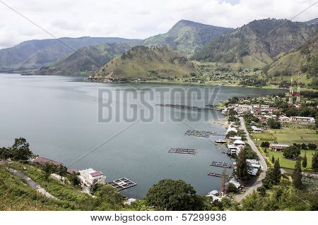 Tongging Village And The Lake Toba