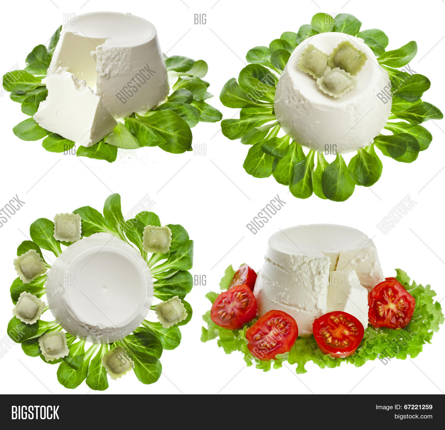 Tops Ricotta Cheese Collection Set Ricotta Image & Photo (Free Trial) | Bigstock