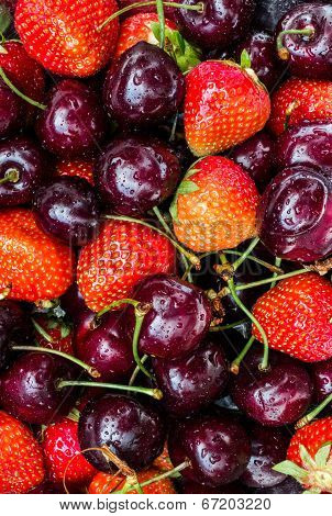 Cherry And Strauwberry