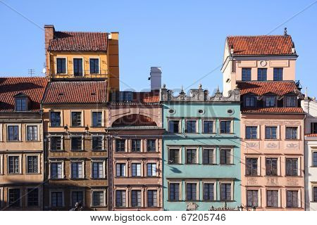 Market Place Square in Old Town in Warsaw