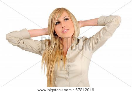 Isolated Business Woman