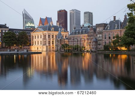 Evening View On Binnenhof Palace