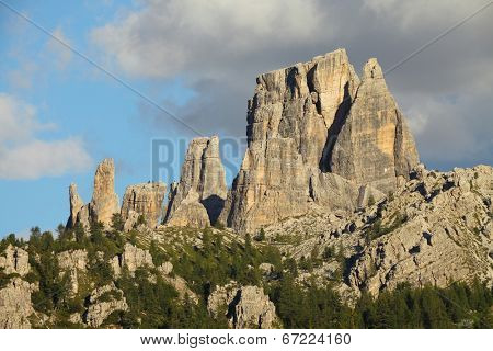 Cinque Torri, rock formation in the Dolomites