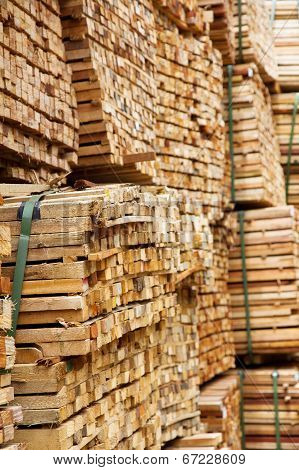 stack of timber wood