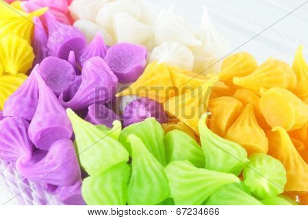 Colorful Sweetness Thai Style Dessert